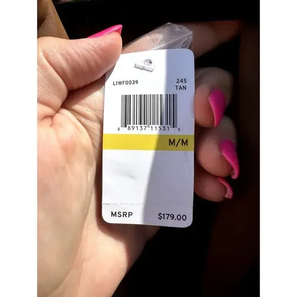 Laundry by Shelli Segal Pleather Brown Jacket Size Medium - Picture 5 of 5